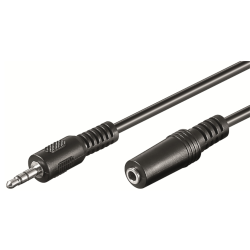 CABLE AUDIO ESTEREO EWENT JACK 35mm MACHO A 35mm HEMBRA 3m