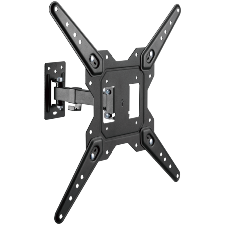 SOPORTE AISENS PARED GIRATORIO INCLINABLE MONITOR TV 30KG 23 55 NEGRO
