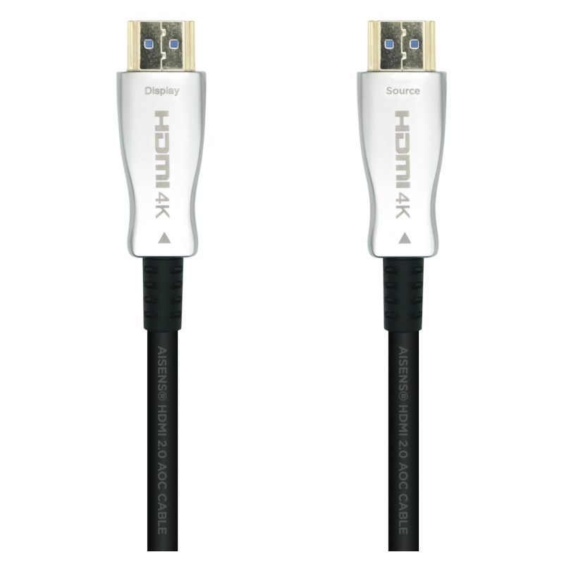 CABLE HDMI AISENS V20 OPTICO ACTIVO AOC 4K60HZ M M 20M NEGRO