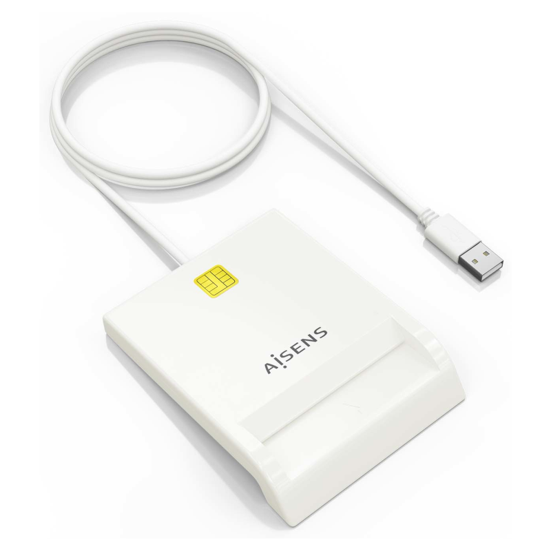 LECTOR DE TARJETAS INTELIGENTE AISENS DNIE BLANCO