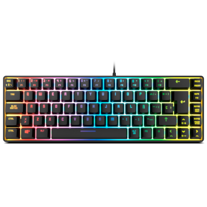 TECLADO MINI KROM KALISTA RGB MEMBRANA