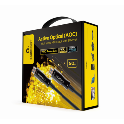 CABLE HDMI GEMBIRD DE ALTA VELOCIDAD CON OPTICA ACTIVA AOC CON ETHERNET 50 M