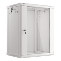 ARMARIO LANBERG MURAL RACK 19 15U 600X450 FLAT PACK V2 PUERTA CRISTAL GRIS