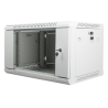 ARMARIO LANBERG MURAL RACK 19 6U 600X450 FLAT PACK V2 PUERTA CRISTAL GRIS
