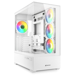 CAJA GAMING SHARKOON AK6 TGV ATX BLANCO 4XVENT 120MM 2XUSB SN FUENTE