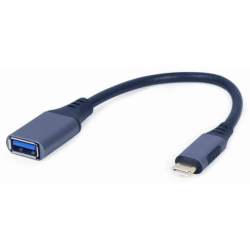 ADAPTADOR GEMBIRD USB C A OTG CM AF GRIS ESPACIAL