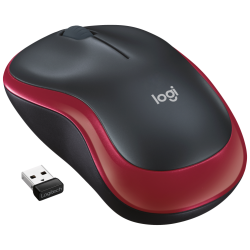 RATON LOGITECH M185 ROJO RF INALAMBRICO PILAS