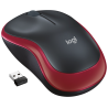 RATON LOGITECH M185 ROJO RF INALAMBRICO PILAS