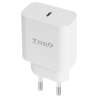 CARGADOR TOOQ DE PARED USB C PD30 20W BLANCO