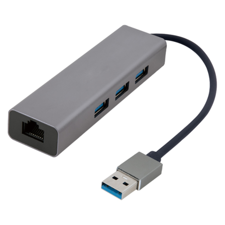 ADAPTADOR DE RED GEMBIRD USB AM GIGABIT CON HUB DE 3 PUERTOS USB 30