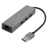 ADAPTADOR DE RED GEMBIRD USB AM GIGABIT CON HUB DE 3 PUERTOS USB 30