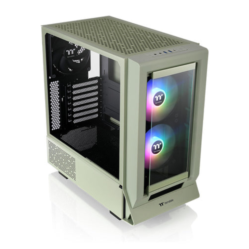 CAJA GAMING THERMALTAKE CERES 350 MX ATX 3XVENT 140 ARGB MATCHA SN FUENTEA