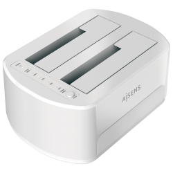 ESTACION DOCKING AISENS DOBLE ASDS D02W SATA 25 35 A USB 30 31 GEN1 CLONE