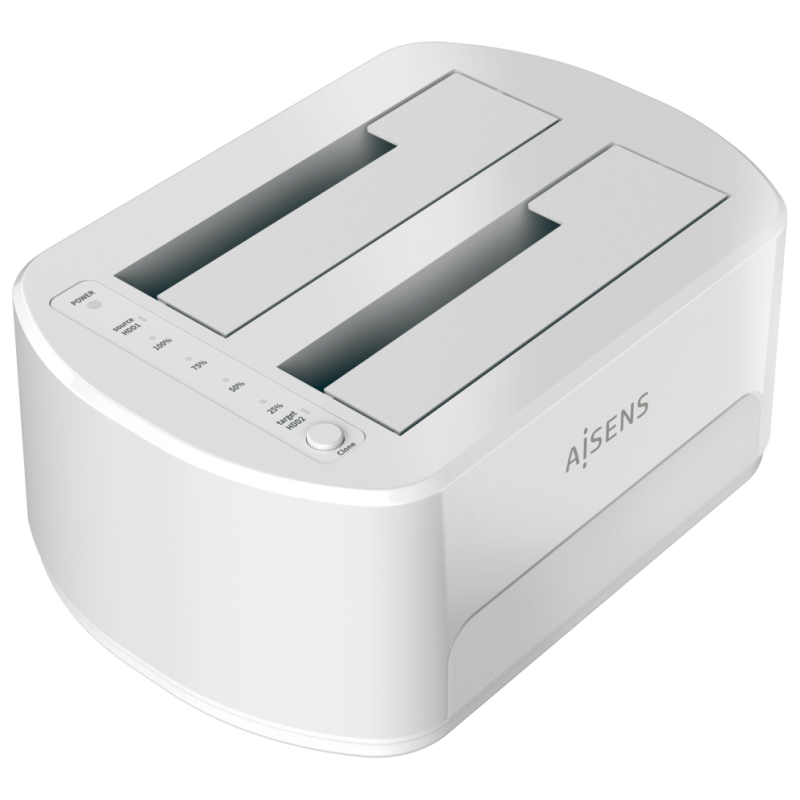 ESTACION DOCKING AISENS DOBLE ASDS D02W SATA 25 35 A USB 30 31 GEN1 CLONE