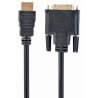 CABLE HDMI GEMBIRD A DVI MACHO MACHO CON CONECTORES 45M