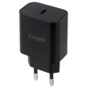 CARGADOR TOOQ DE PARED USB C PD30 20W NEGRO