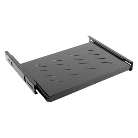 BANDEJA LANBERG DESLIZANTE 1U 465x347MM HASTA 60KG RACK DE 19 NEGRO