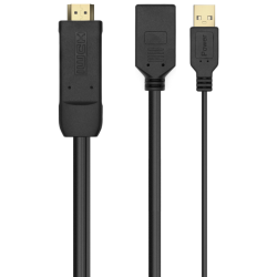 CONVERSOR AISENS ACTIVO HDMI 20 A M USB A M DISPLAYPORT H 10CM