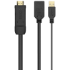 CONVERSOR AISENS ACTIVO HDMI 20 A M USB A M DISPLAYPORT H 10CM