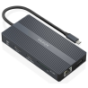 DOCK AISENS 12 EN 1 USB C A 2xHDMI DP RJ45 4xUSB A USB C USB C PD 20CM