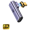 ADAPTADOR USB C EWENT MACHO HEMBRA MAGNETICO PD100W PURPURA