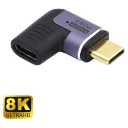 ADAPTADOR USB C EWENT MACHO HEMBRA MAGNETICO PD140W PURPURA