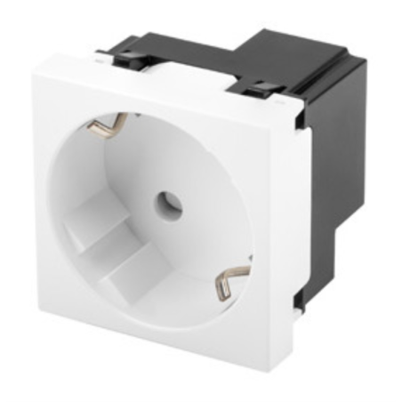 ROSETA PARED LANBERG 230V SCHUKO 16A TOOL LESS BLANCO