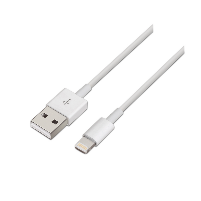 CABLE AISENS LIGHTNING A USB 20 LIGHTNING M USB A M BLANCO 20M