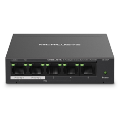 SWITCH MERCUSYS GIGABIT ETHERNET DE 5 PUERTOS POE