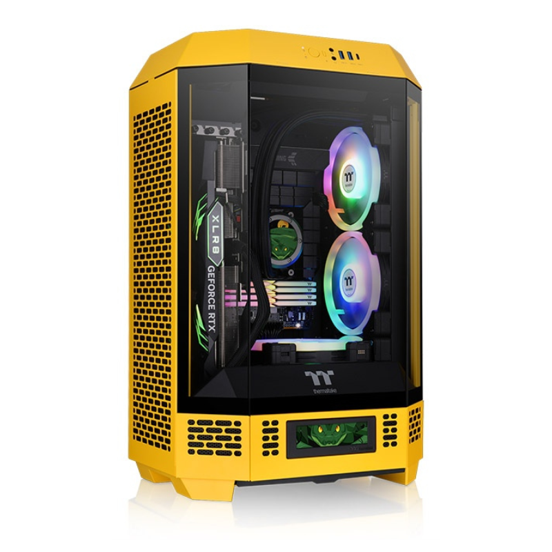 CAJA THERMALTAKE THE TOWER 300 BUMBLEBEE MINI ITX 2XUSBA 32 SIN FUENTE NEGRO