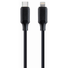 CABLE DE CARGA Y DATOS GEMBIRD USB TIPO C A 8 PINES 15 M