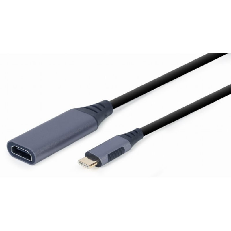 ADAPTADOR DE PANTALLA GEMBIRD USB TIPO C A HDMI GRIS ESPACIAL