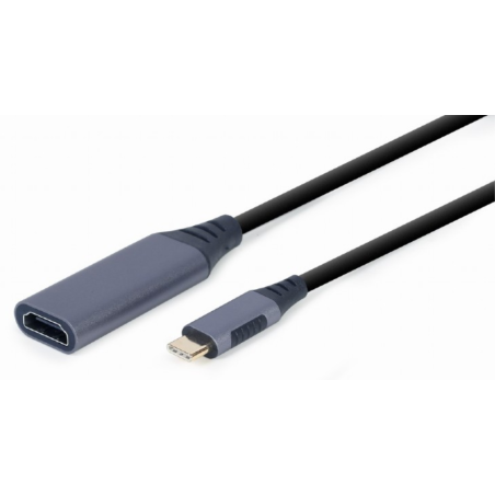 ADAPTADOR DE PANTALLA GEMBIRD USB TIPO C A HDMI GRIS ESPACIAL