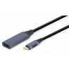 ADAPTADOR DE PANTALLA GEMBIRD USB TIPO C A HDMI GRIS ESPACIAL