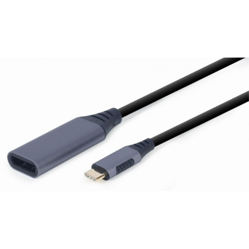 ADAPTADOR GEMBIRD USB TIPO C A DISPLAYPORT MACHO GRIS ESPACIAL