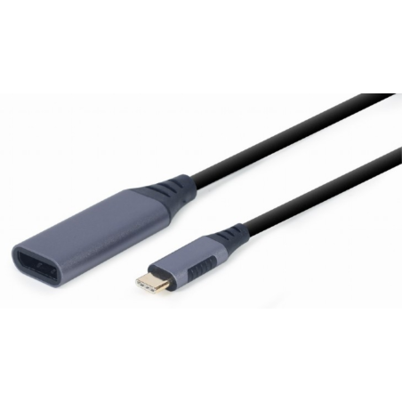 ADAPTADOR GEMBIRD USB TIPO C A DISPLAYPORT MACHO GRIS ESPACIAL