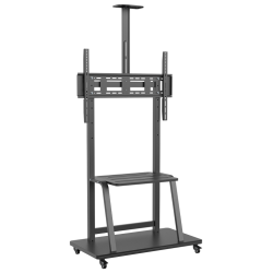 SOPORTE SUELO AISENS RUEDA BANDEJA DVD CAMARA MONITOR TV 37 100