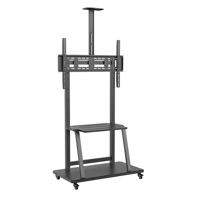 SOPORTE SUELO AISENS RUEDA BANDEJA DVD CAMARA MONITOR TV 37 100