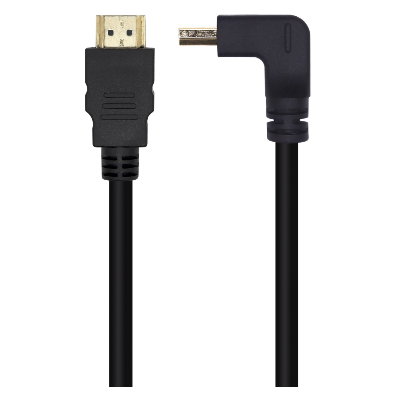 CABLE HDMI AISENS V20 ACODADO PREMIUM 4K60HZ A M A M 10M