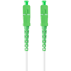 CABLE DE FIBRAOPTICA LANBERG 20M MONO SC APC SC APC SIMPLEX G657B3 LSZH BLANC
