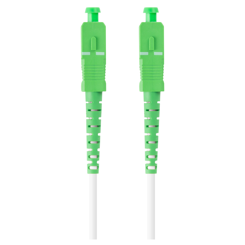 CABLE DE FIBRAOPTICA LANBERG 20M MONO SC APC SC APC SIMPLEX G657B3 LSZH BLANC