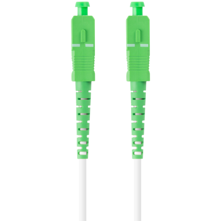 CABLE DE FIBRAOPTICA LANBERG 20M MONO SC APC SC APC SIMPLEX G657B3 LSZH BLANC