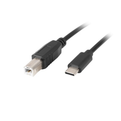 CABLE USB LANBERG USB C M A USB B M 20 FERRITA 3M NEGRO