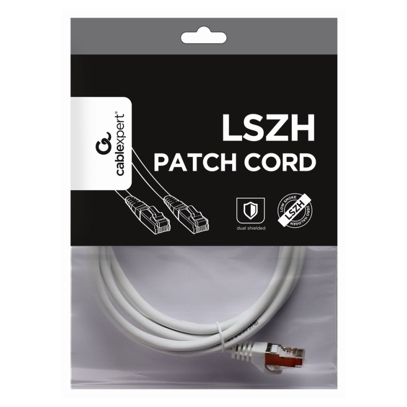 CABLE RED S FTP GEMBIRD CAT 6A LSZH BLANCO 2 M