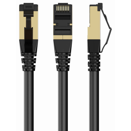 CABLE RED S FTP GEMBIRD CAT 8 LSZH NEGRO 2 M