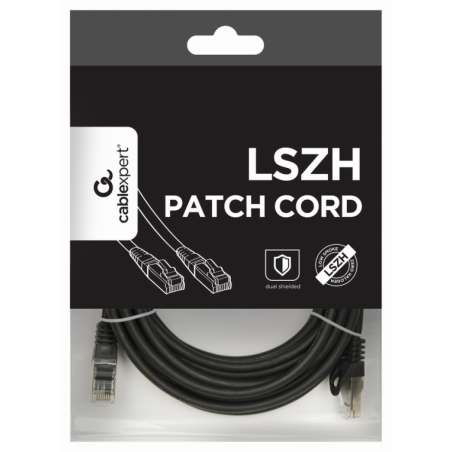 CABLE RED S FTP GEMBIRD CAT 6A LSZH NEGRO 5M