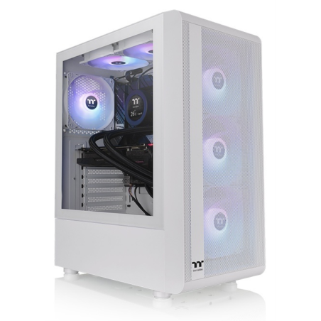 CAJA THERMALTAKE S200 TG ATX 2XUSB 30 ARGB SIN FUENTE BLANCO