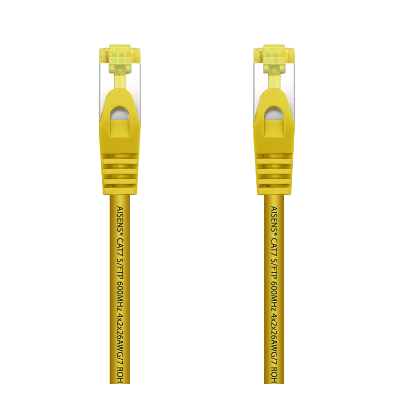 CABLE RED AISENS LATIGUILLO RJ45 LSZH CAT7 SFTP PIMF 05M AMARILLO