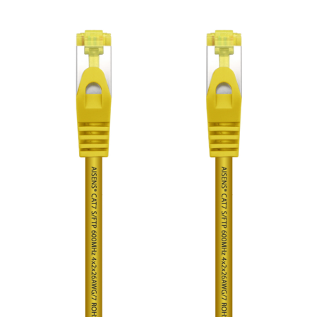 CABLE RED AISENS LATIGUILLO RJ45 LSZH CAT7 SFTP PIMF 05M AMARILLO