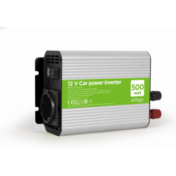 INVERSOR DE CORRIENTE GEMBIRD PARA COCHE DE 12V 500W
